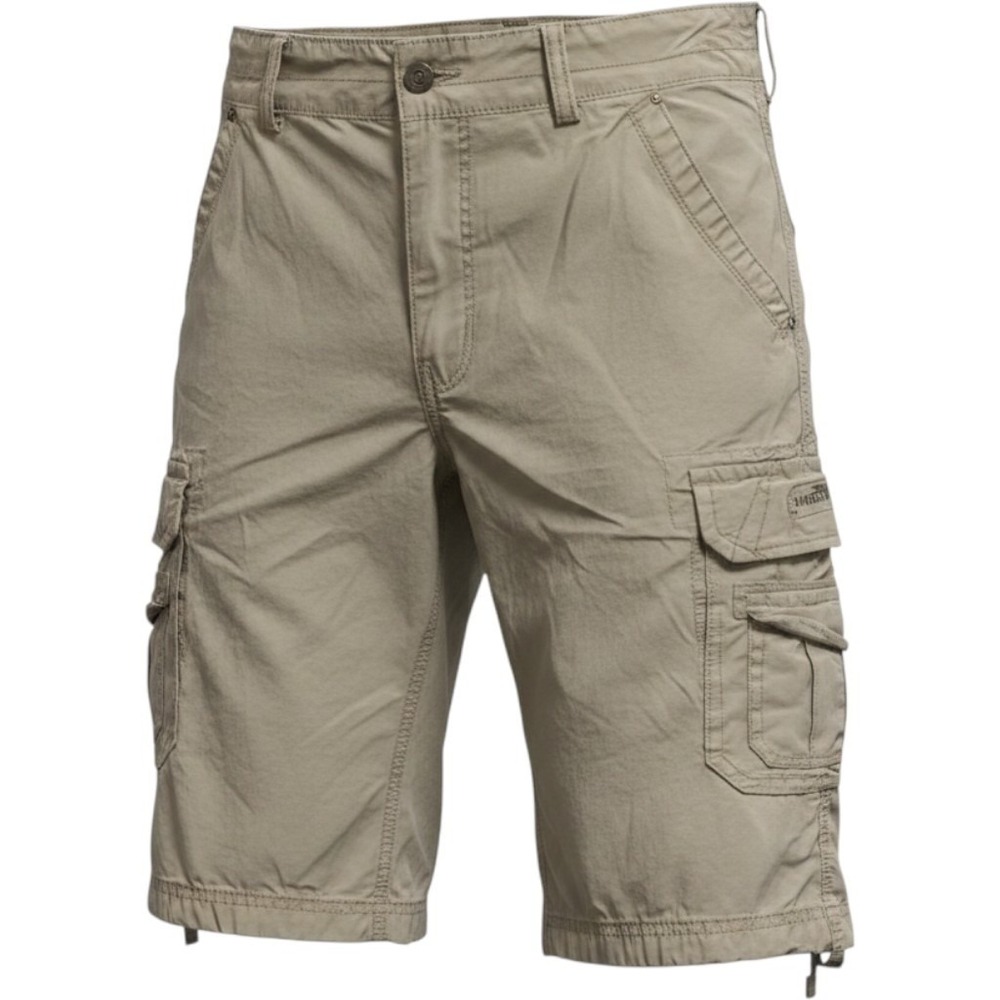 Unionbay Mens Khaki Tan Cargo Shorts Size 38 Cotton Utility Hiking Casual Pocket